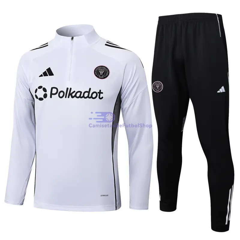 Sudadera De Entrenamiento Inter Miami 2025/2026 Kit Blanco/Gris