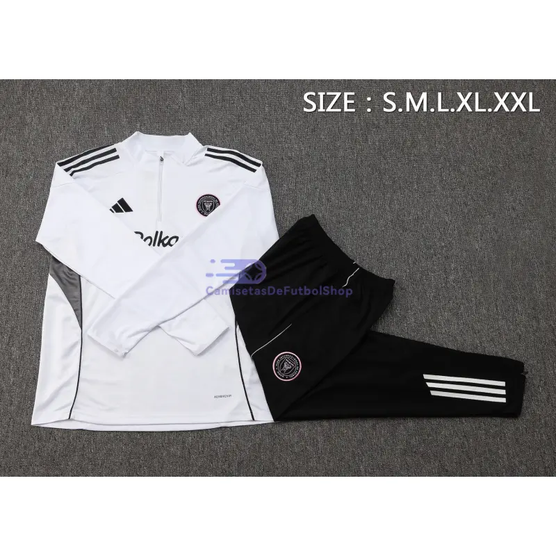 Sudadera De Entrenamiento Inter Miami 2025/2026 Blanco