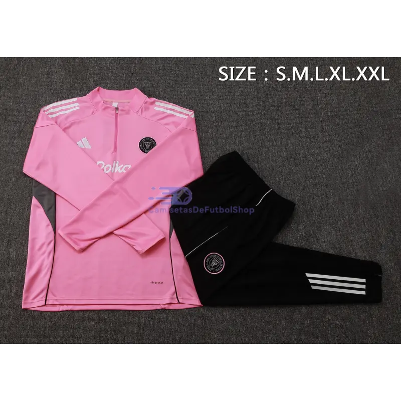 Sudadera De Entrenamiento Inter Miami 2025/2026 Kit Rosa/Blanco