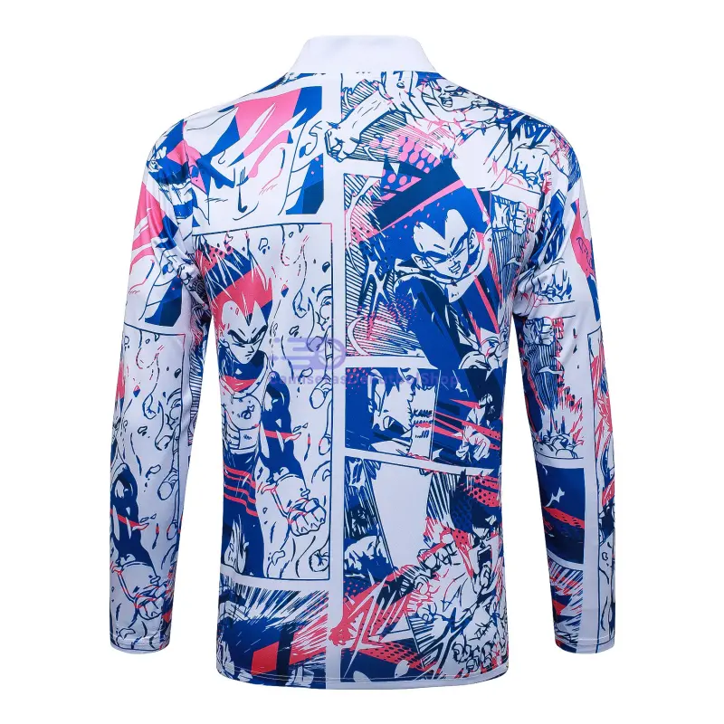 Sudadera De Entrenamiento Japón 2025 Blanco con Estampado de Dibujos Animados