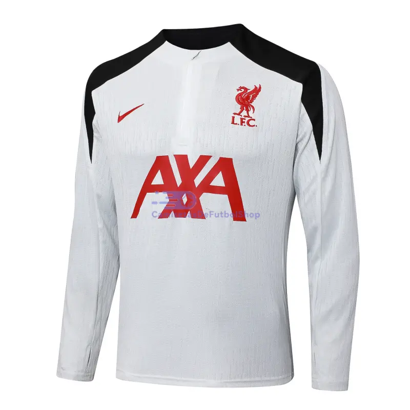 Sudadera De Entrenamiento Liverpool 2025/2026 Blanco/Negro