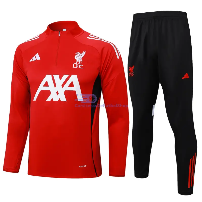 Sudadera De Entrenamiento Liverpool 2025/2026 Kit Rojo/Negro