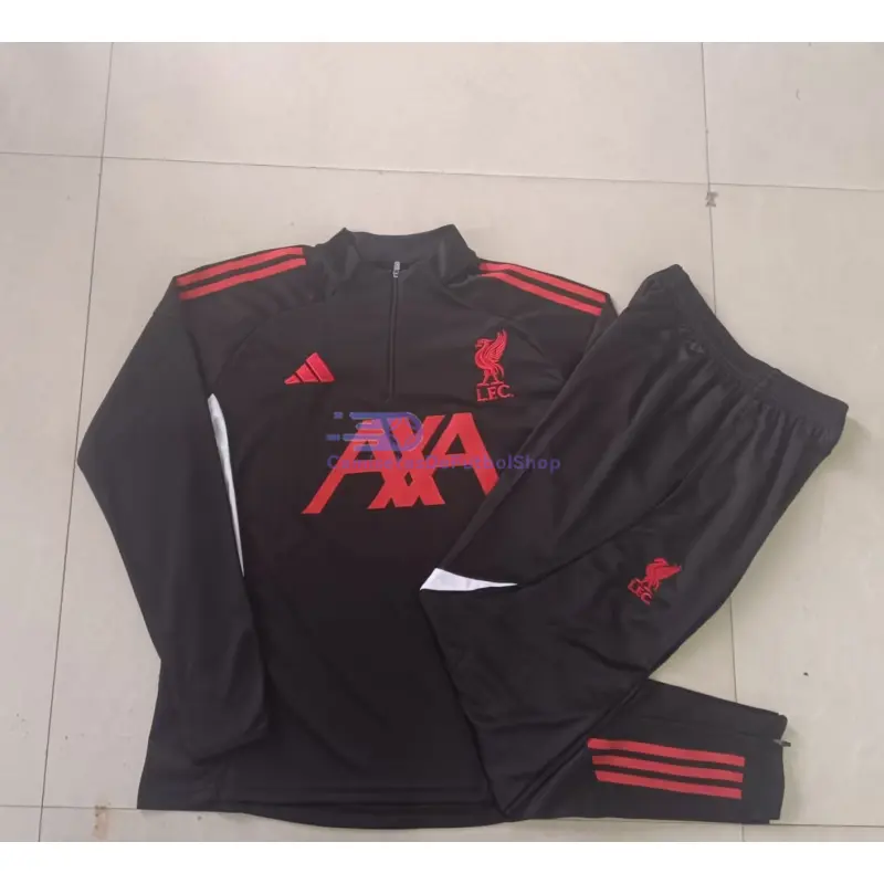 Sudadera De Entrenamiento Liverpool 2025/2026 Negro/Rojo