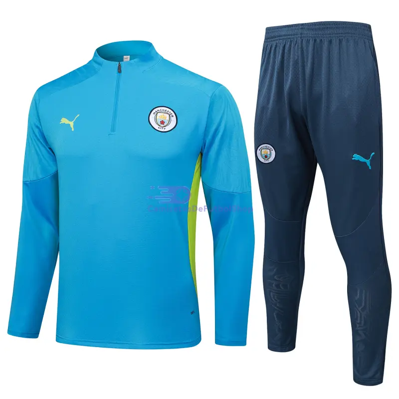 Sudadera De Entrenamiento Manchester City 2025/2026 Kit Azul Claro (EDICIÓN JUGADOR)