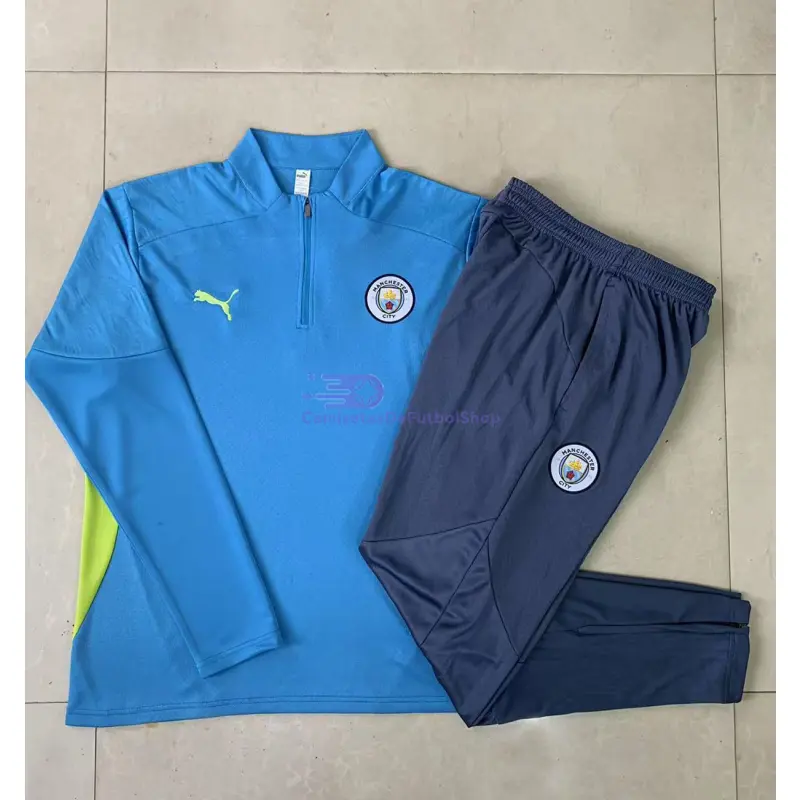Sudadera De Entrenamiento Manchester City 2025/2026 Azul Claro (EDICIÓN JUGADOR)