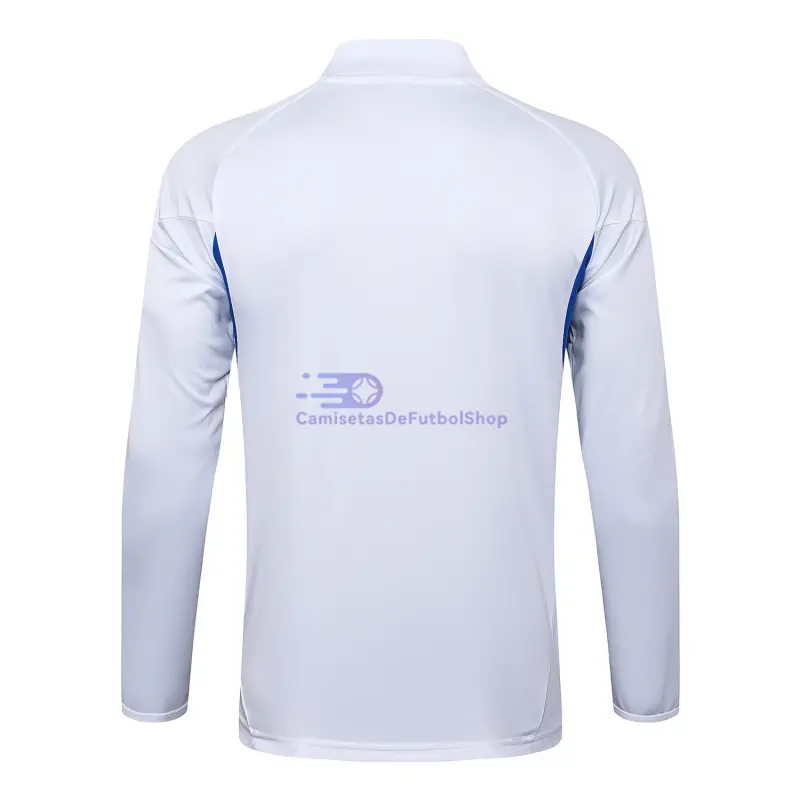 Sudadera De Entrenamiento Manchester United 2025/2026 Blanco/Azul