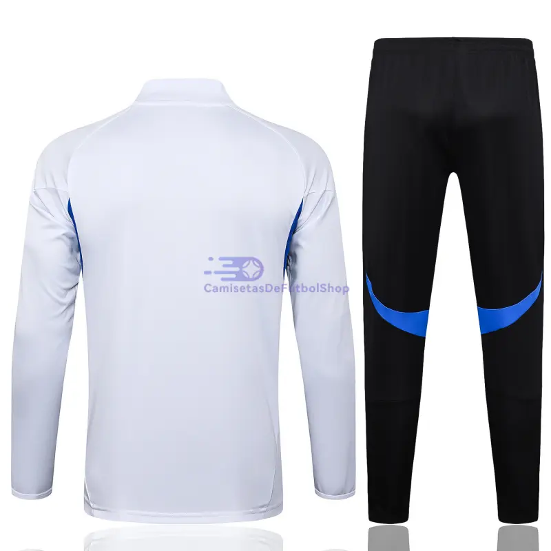 Sudadera De Entrenamiento Manchester United 2025/2026 Blanco/Azul