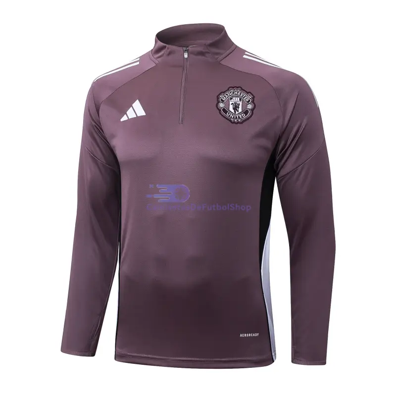 Sudadera De Entrenamiento Manchester United 2025/2026 Morado Grisáceo