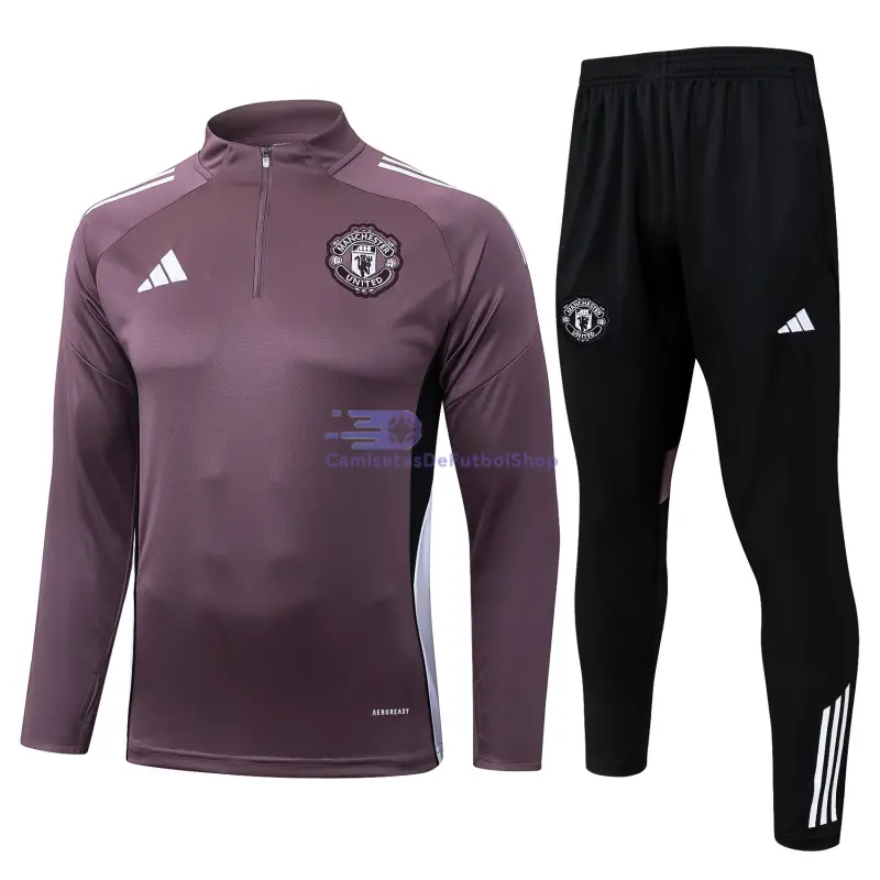 Sudadera De Entrenamiento Manchester United 2025/2026 Kit Morado Grisáceo