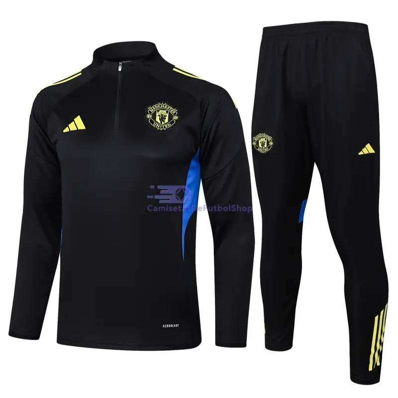 Sudadera De Entrenamiento Manchester United 2025/2026 Negro/Azul