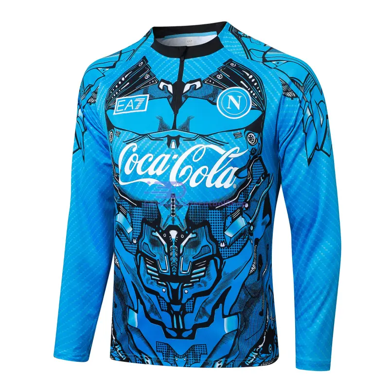 Sudadera De Entrenamiento Napoli 2025/2026 Azul con Estampado
