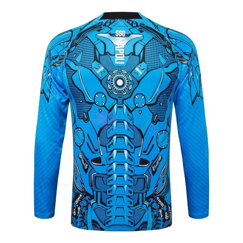 Sudadera De Entrenamiento Napoli 2025/2026 Azul con Estampado