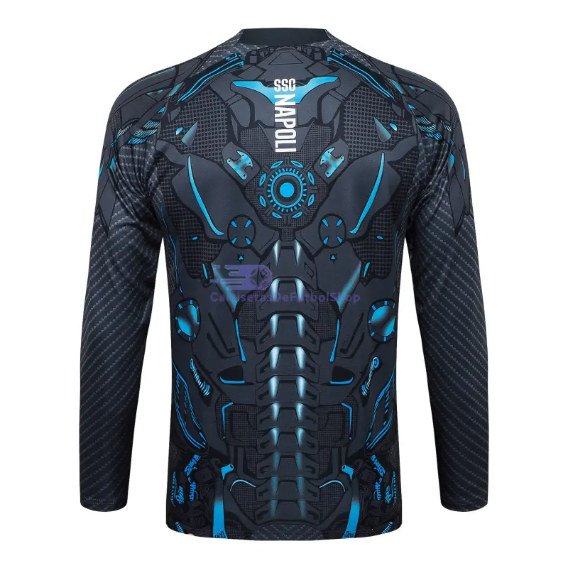 Sudadera De Entrenamiento Napoli 2025/2026 Negro con Estampado