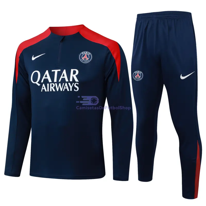 Sudadera De Entrenamiento PSG 2025/2026 Azul Marino/Rojo