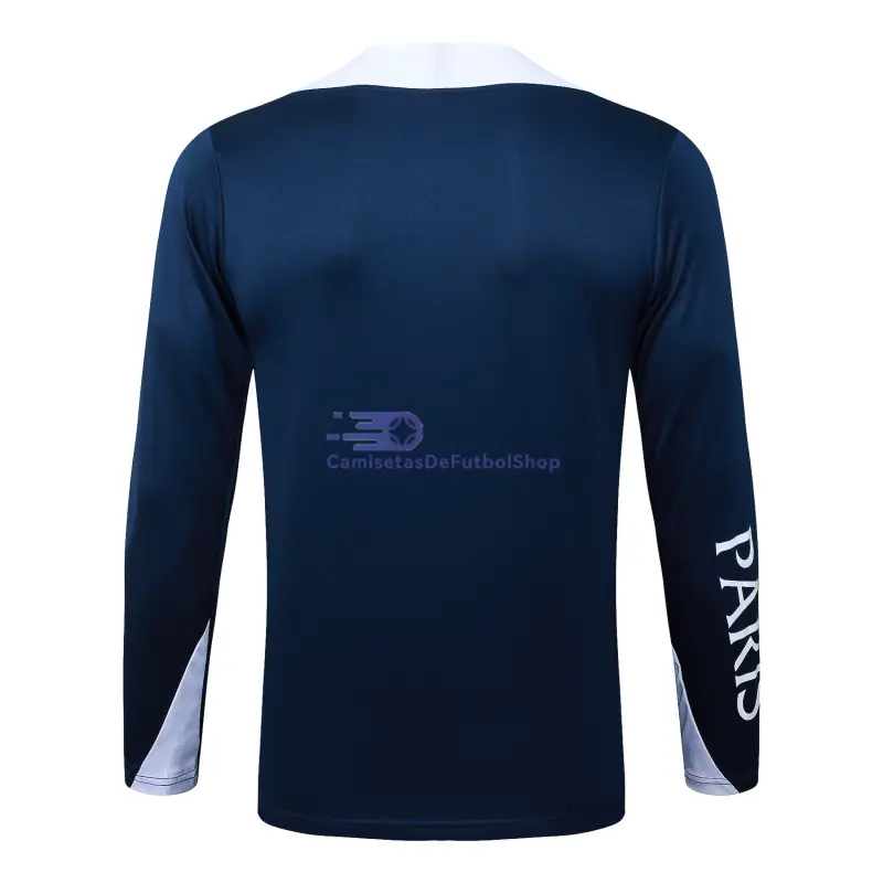 Sudadera De Entrenamiento PSG 2025/2026 Azul Oscuro/Blanco