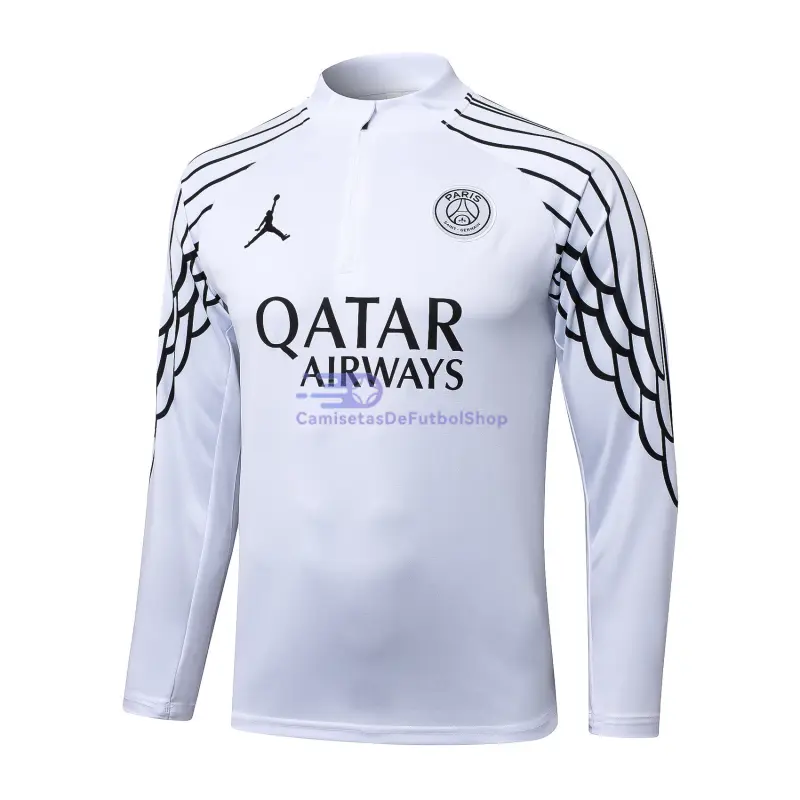 Sudadera De Entrenamiento PSG 2025/2026 Blanco con Estampado