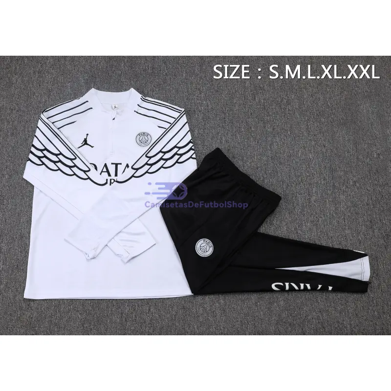 Sudadera De Entrenamiento PSG 2025/2026 Blanco con Estampado