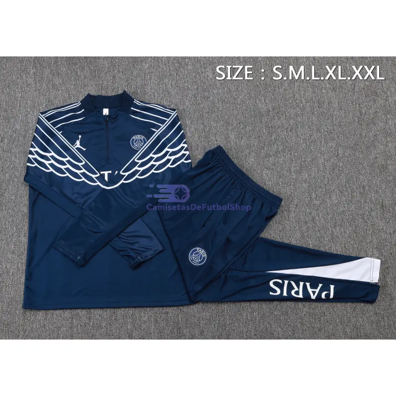 Sudadera De Entrenamiento PSG 2025/2026 Kit Azul Oscuro con Estampado