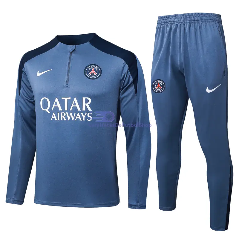 Sudadera De Entrenamiento PSG 2025/2026 Kit Gris/Azul Oscuro