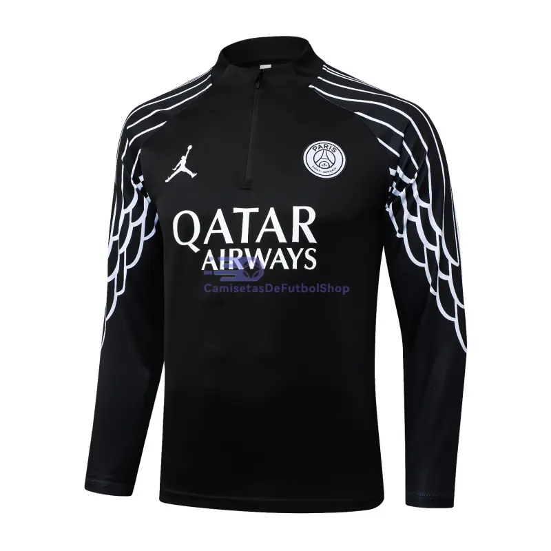 Sudadera De Entrenamiento PSG 2025/2026 Negro con Estampado