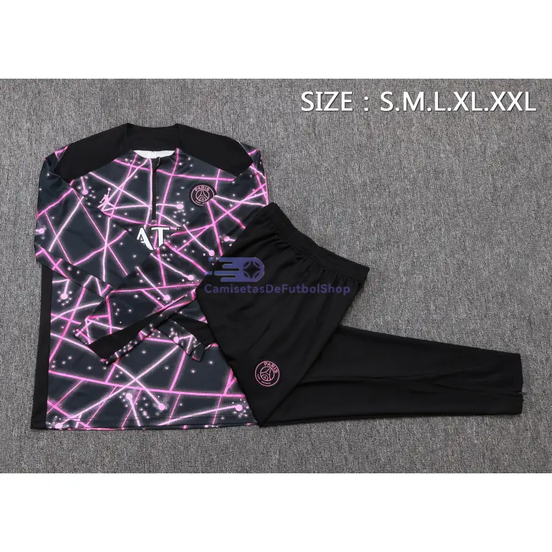 Sudadera De Entrenamiento PSG 2025/2026 Kit Negro con Estampado de Cielo Estrellado