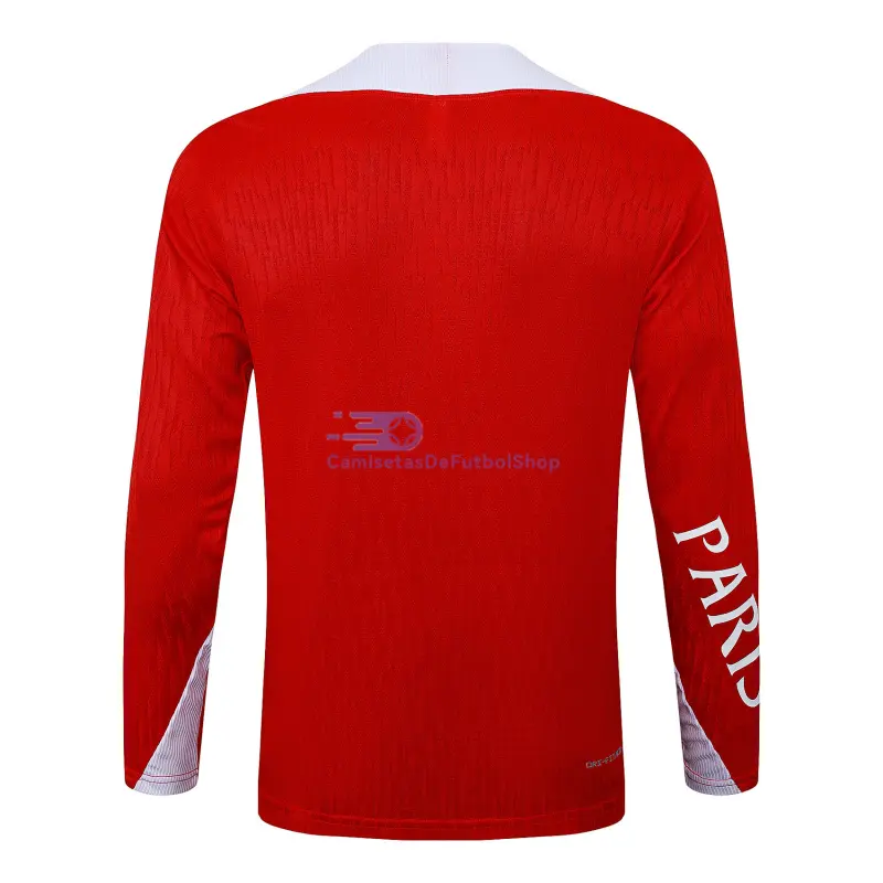 Sudadera De Entrenamiento PSG 2025/2026 Rojo/Blanco (EDICIÓN JUGADOR)