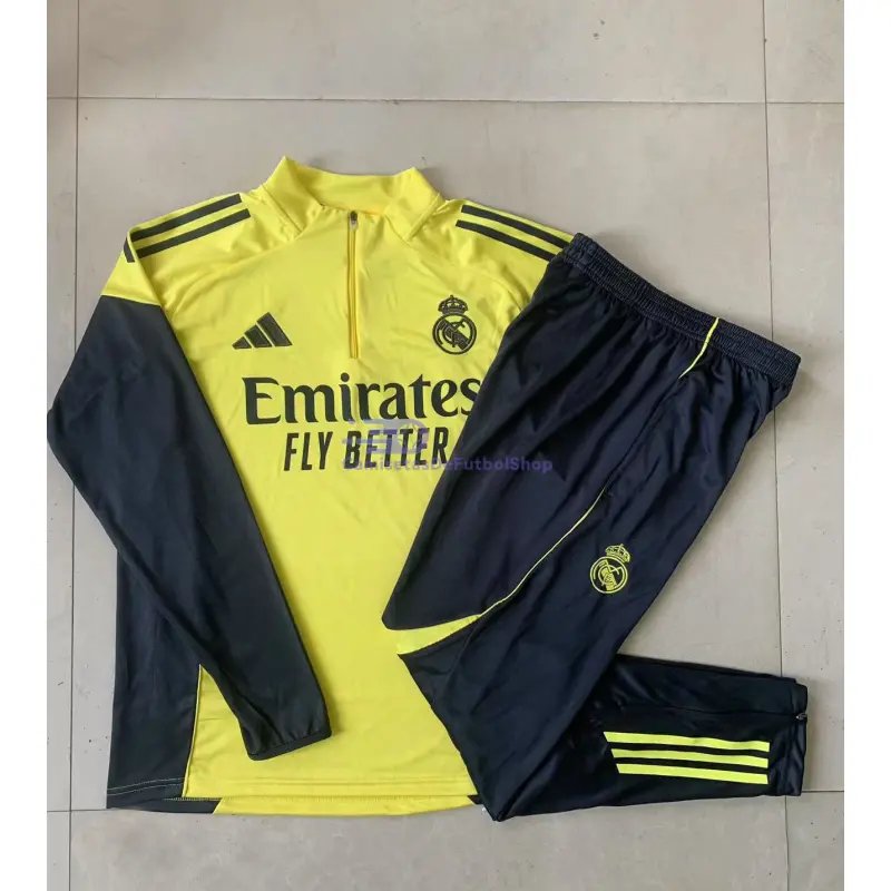 Sudadera De Entrenamiento Real Madrid 2025/2026 Amarillo/Negro