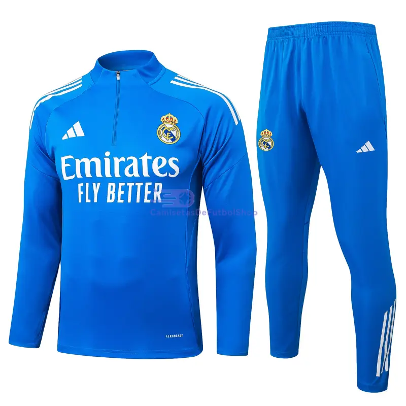 Sudadera De Entrenamiento Real Madrid 2025/2026 Kit Azul