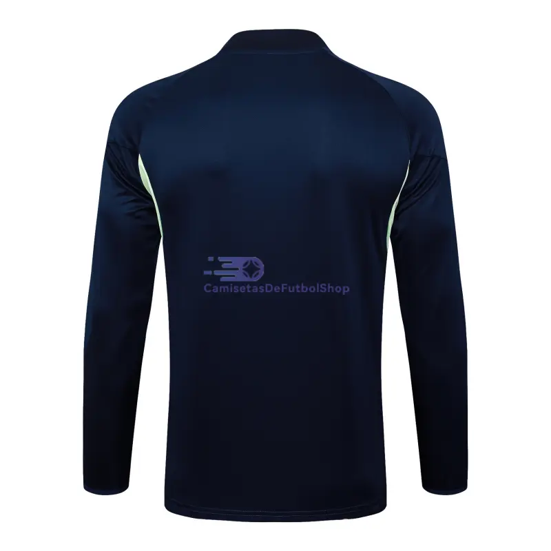 Sudadera De Entrenamiento Real Madrid 2025/2026 Azul Marino/Amarillo