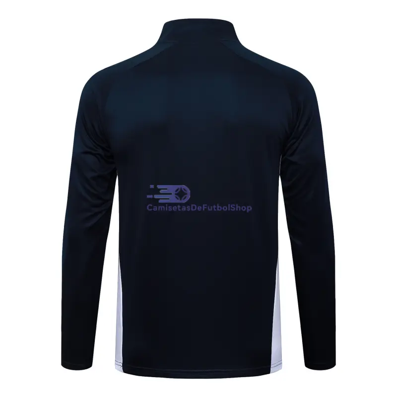 Sudadera De Entrenamiento Real Madrid 2025/2026 Azul Marino/Blanco