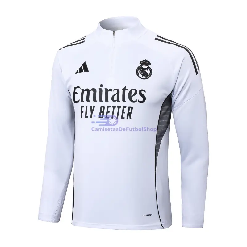 Sudadera De Entrenamiento Real Madrid 2025/2026 Blanco