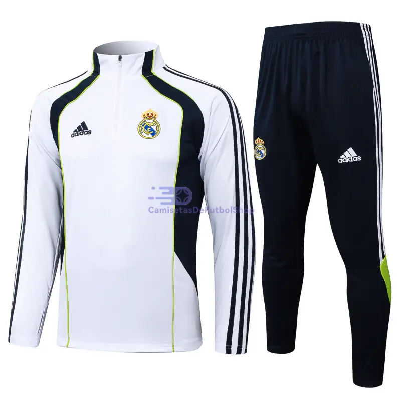 Sudadera De Entrenamiento Real Madrid 2025/2026 Blanco/Azul Marino