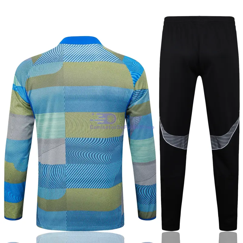 Sudadera De Entrenamiento Real Madrid 2025/2026 Kit Rayas Verdes con Estampado