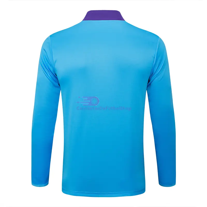 Sudadera De Entrenamiento Real Madrid 2025/2026 Retro Azul Claro/Morado