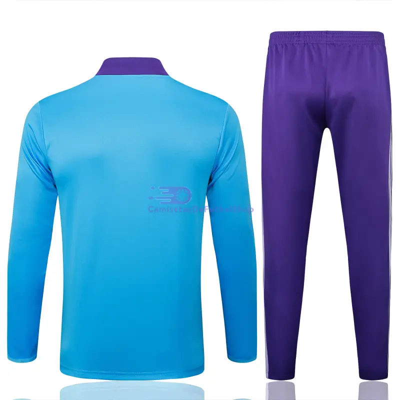 Sudadera De Entrenamiento Real Madrid 2025/2026 Retro Azul Claro/Morado