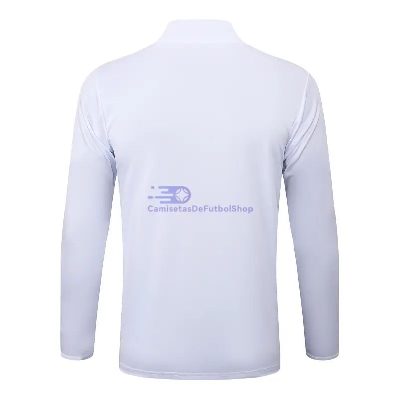 Sudadera De Entrenamiento Real Madrid 2025/2026 Retro Blanco/Morado