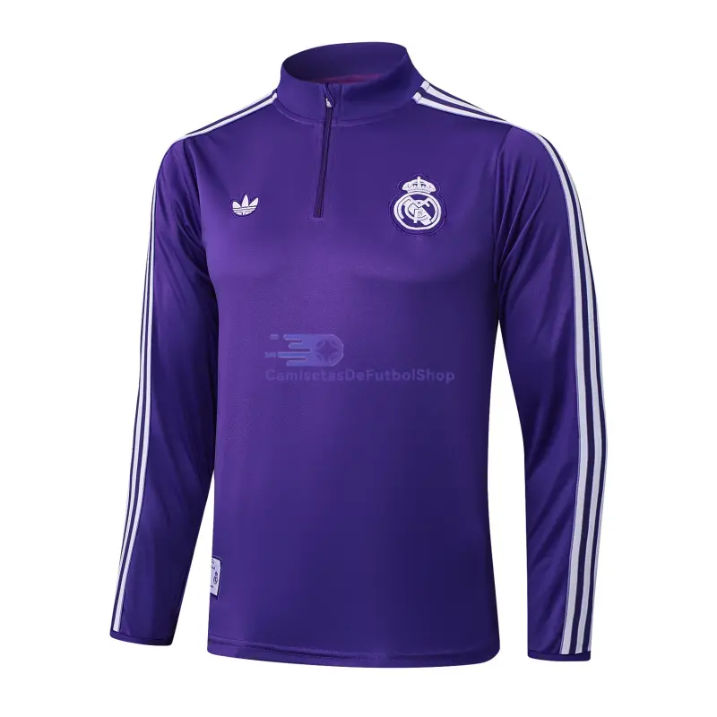 Sudadera De Entrenamiento Real Madrid 2025/2026 Retro Morado