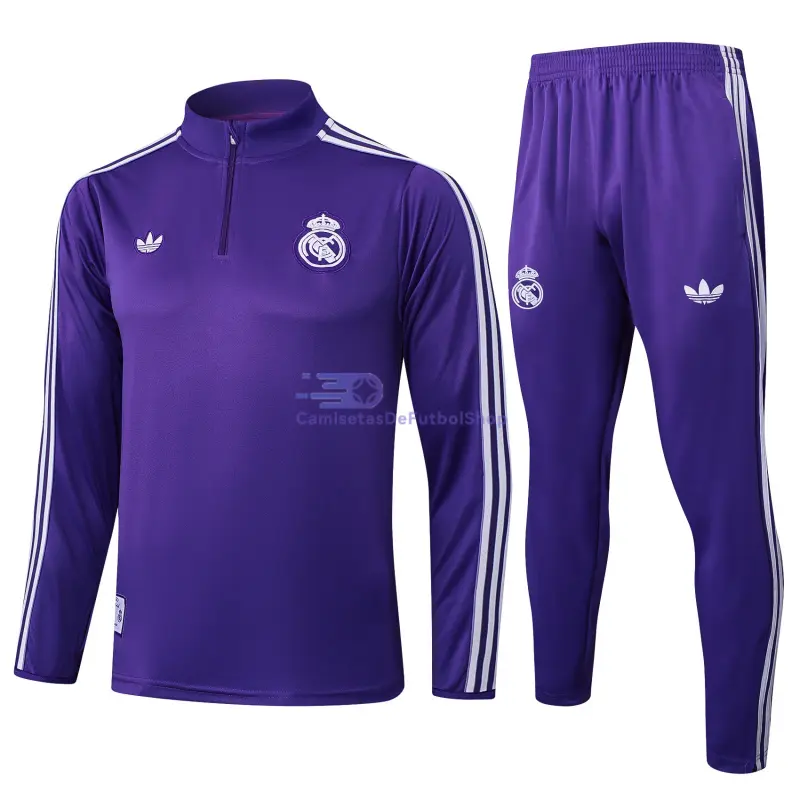 Sudadera De Entrenamiento Real Madrid 2025/2026 Kit Retro Morado
