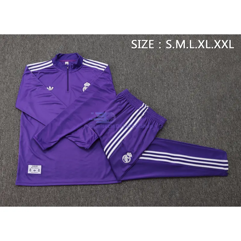 Sudadera De Entrenamiento Real Madrid 2025/2026 Retro Morado