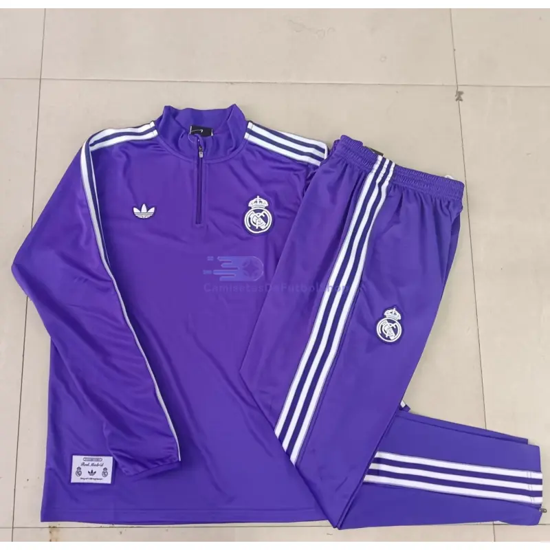 Sudadera De Entrenamiento Real Madrid 2025/2026 Retro Morado