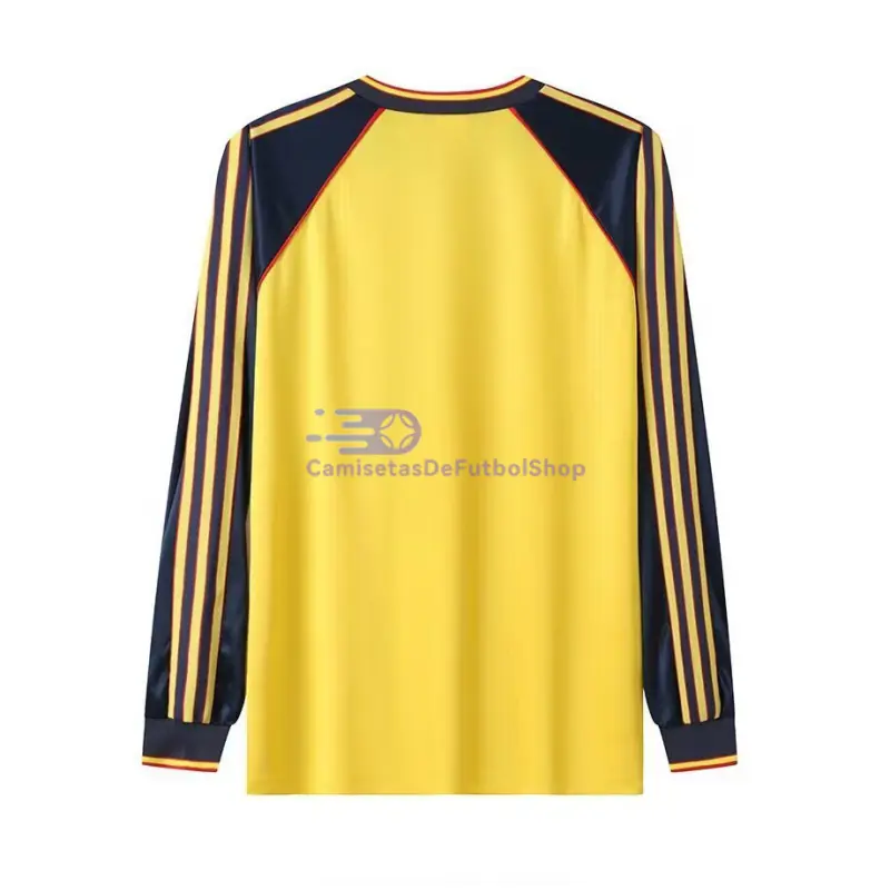 Camiseta Arsenal 1989/91 2ª Equipación Retro ML Amarillo
