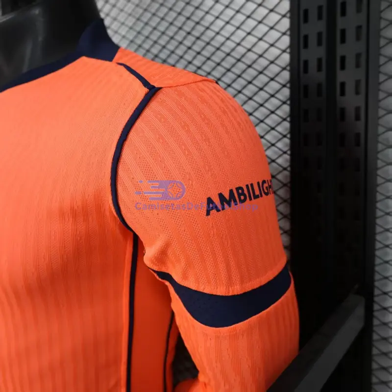 Camiseta Barcelona 2025/2026 3ª Equipación ML Naranja (EDICIÓN JUGADOR)