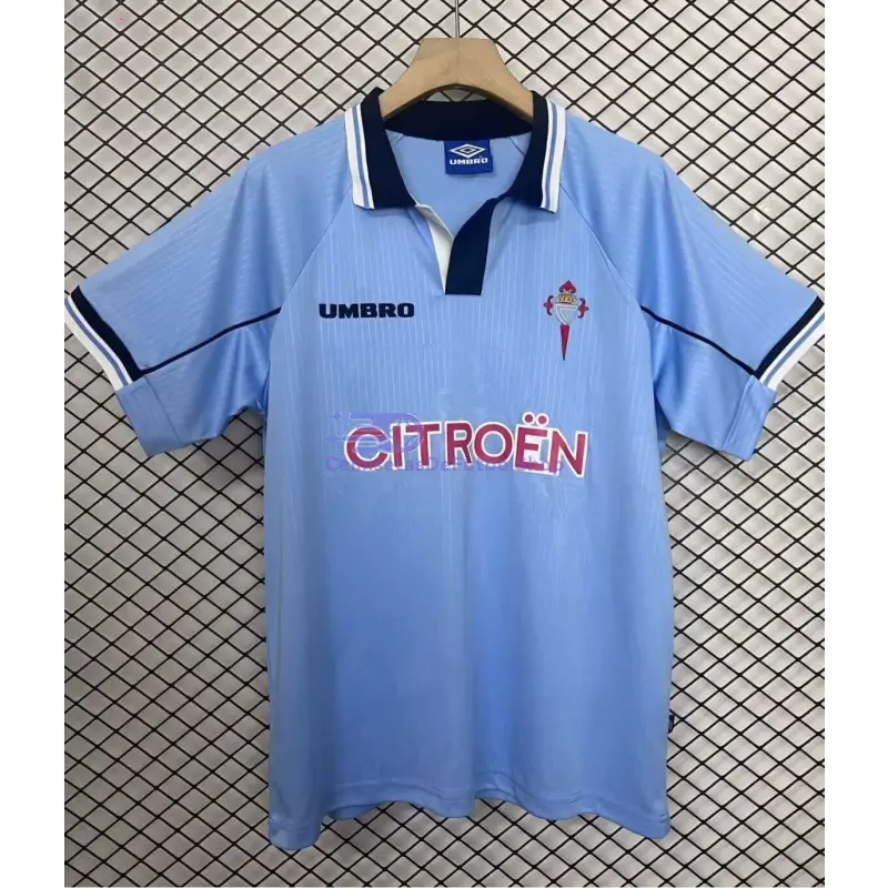 Camiseta Celta De Vigo 1997/98 1ª Equipación Retro Azul