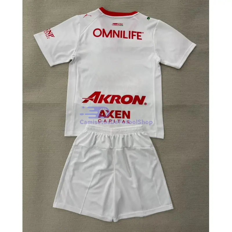 Camiseta Chivas 2025/2026 2ª Equipación Blanco Niño Kit
