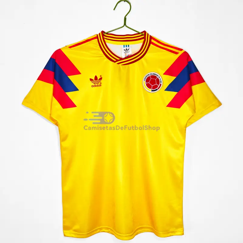 Camiseta Colombia 1990 1ª Equipación Retro Amarillo