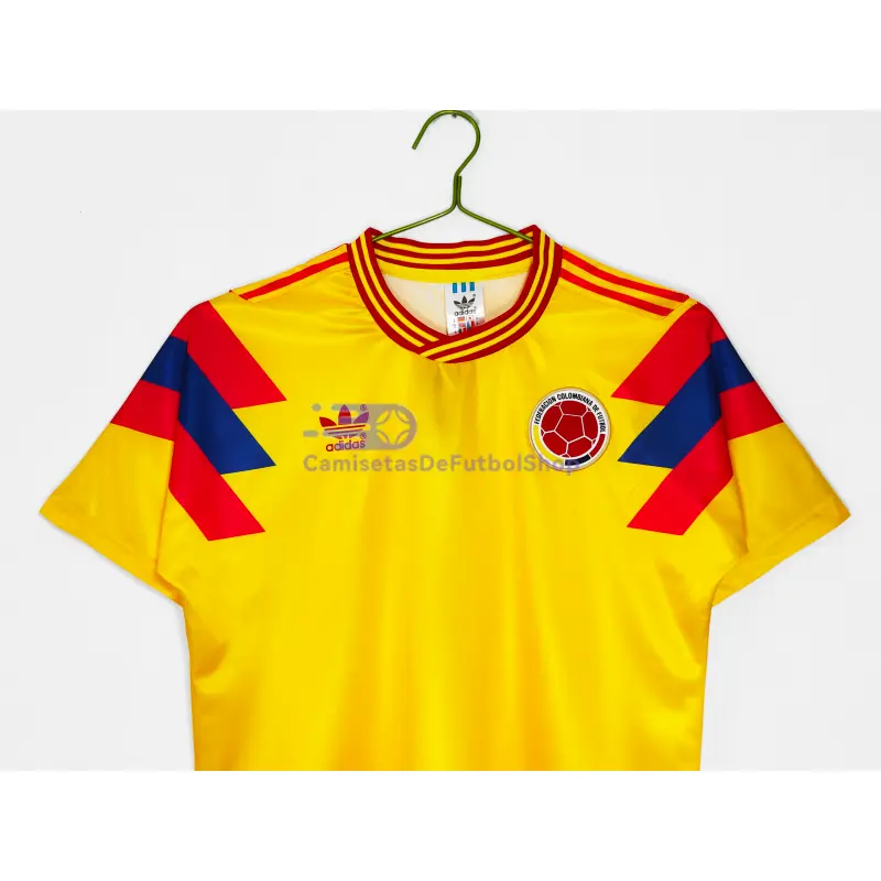 Camiseta Colombia 1990 1ª Equipación Retro Amarillo