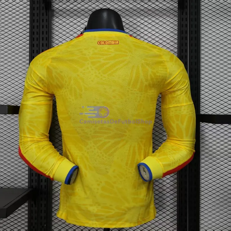 Camiseta Colombia 2026 1ª Equipación ML Amarillo (EDICIÓN JUGADOR)