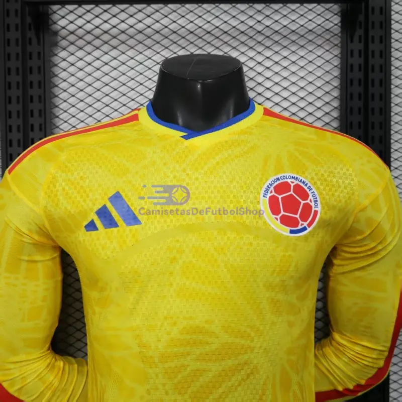Camiseta Colombia 2026 1ª Equipación ML Amarillo (EDICIÓN JUGADOR)