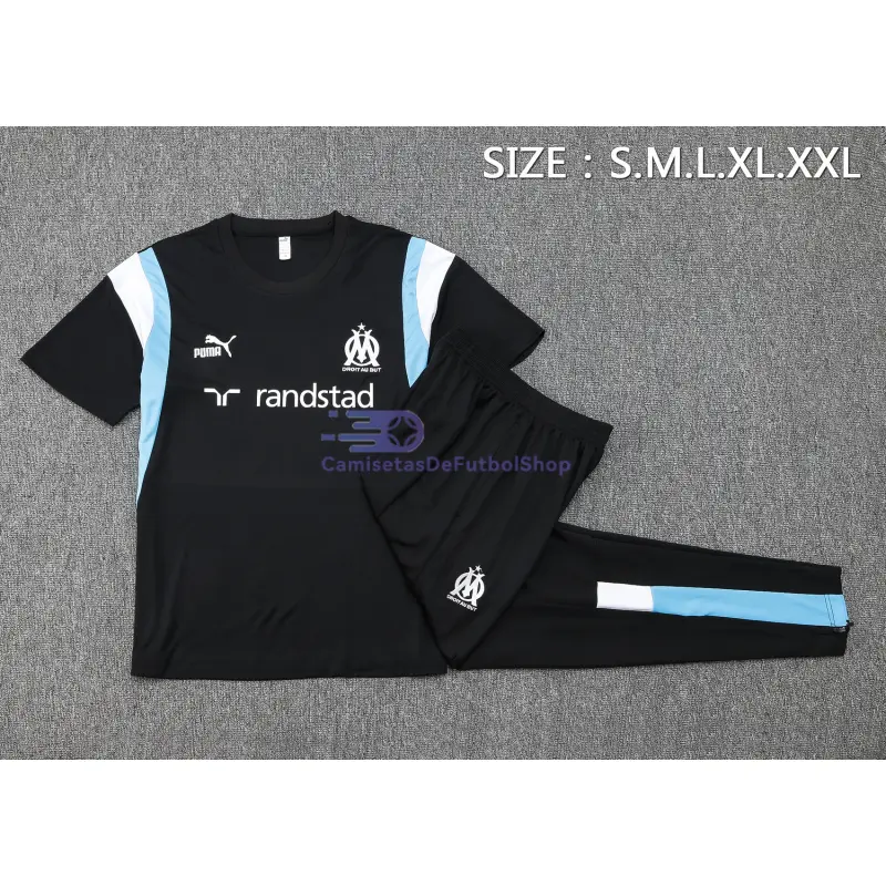 Camiseta de Entrenamiento Olympique Marsella 2023/2024 Kit Negro