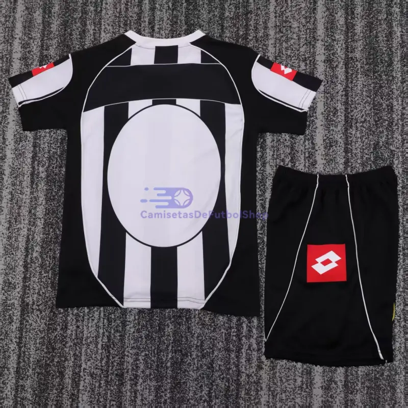 Camiseta Juventus 2002/03 1ª Equipación Retro Blanco/Negro Niño Kit
